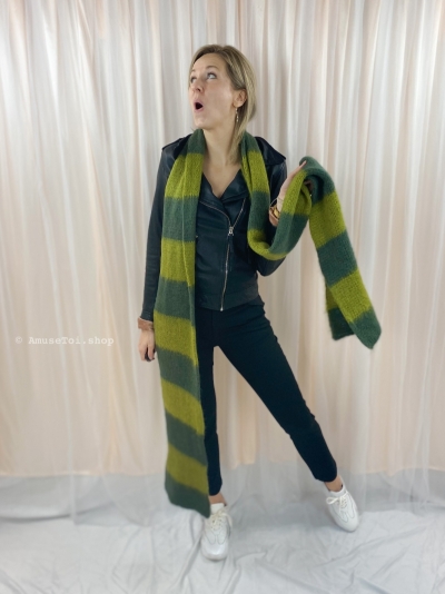 Striped Tubed scarf Militair militair