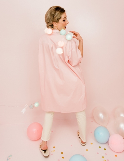 Men blouse Sweet pink