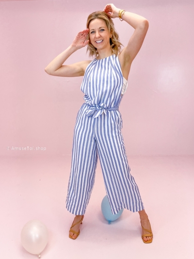 June jumpsuit blue