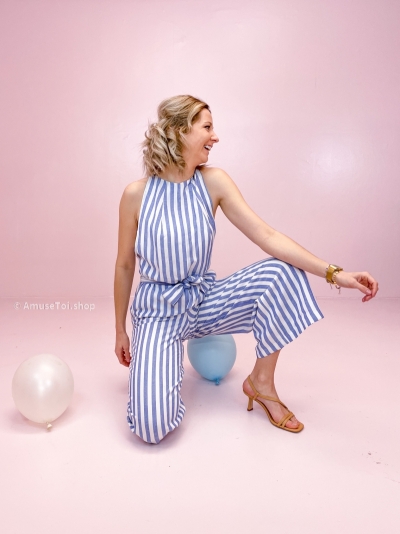 June jumpsuit blue