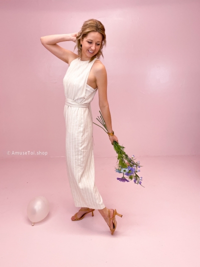 June jumpsuit beige