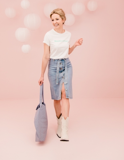 Bora skirt blauw