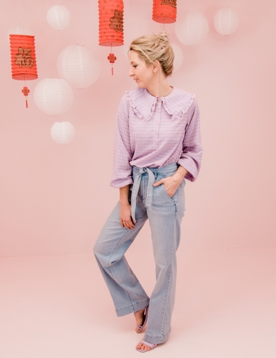 Dawn blouse pink/purple