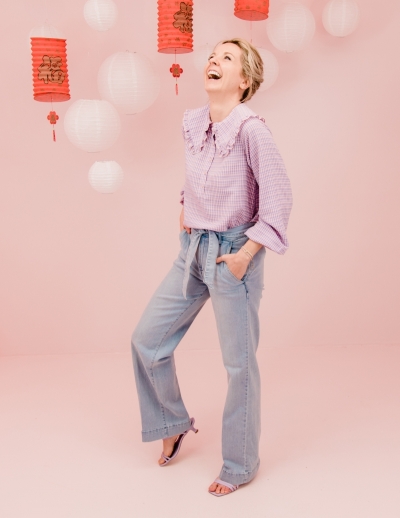 Dawn blouse pink/purple