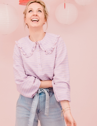 Dawn blouse pink/purple