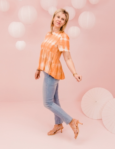 Cloud t-shirt pêche