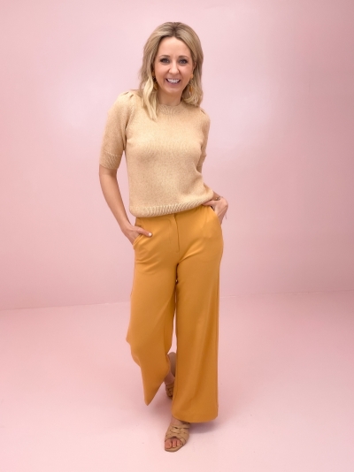 Aster knit orange