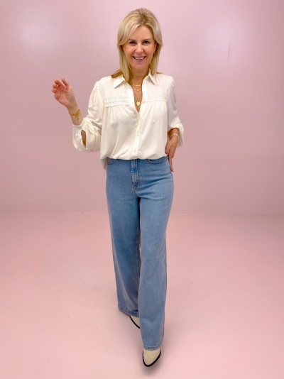 Elma pants light blue vint