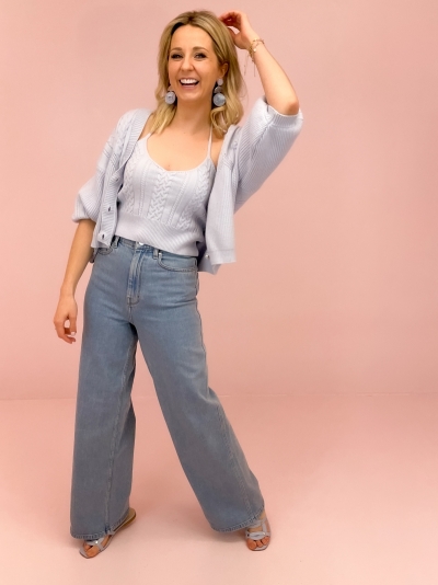 Elma pants light blue vint