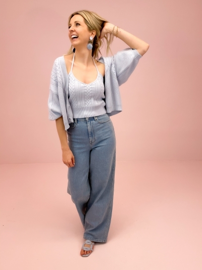 Elma pants light blue vint
