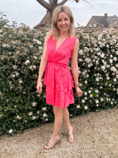 Sivane Uni dress corail