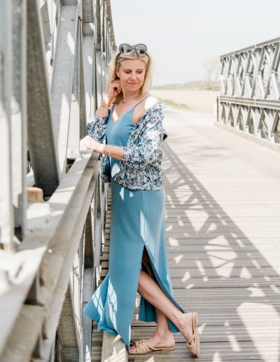 Bosko Leslee dress stellar blue