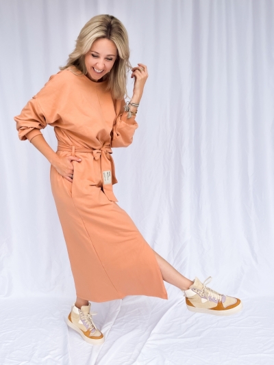 Julia dress sandstone