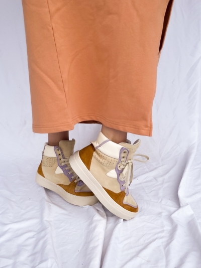 Vana high sneakers brown/lila