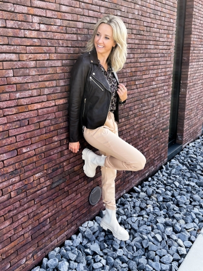 Julia biker dark pewter