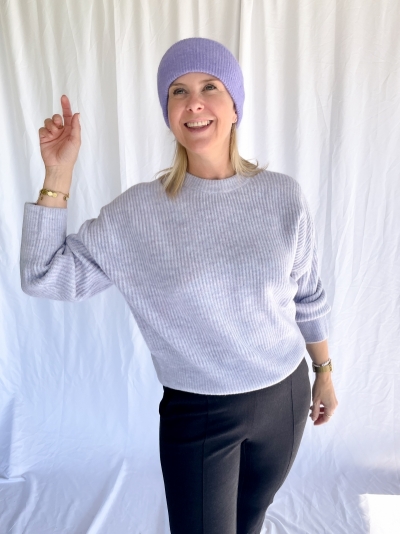 Shyla Gillian knit light blue mela