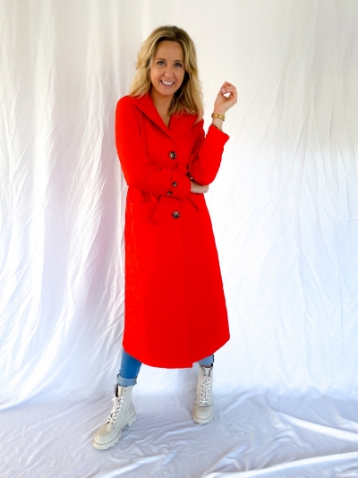 Flora coat orange