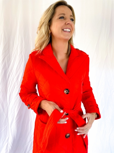Flora coat orange