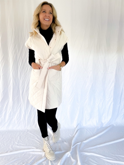 Maxine bodywarmer winter white