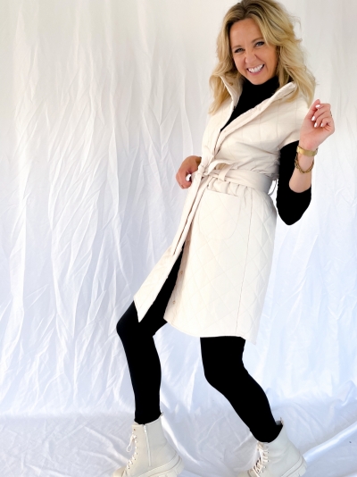 Maxine bodywarmer winter white