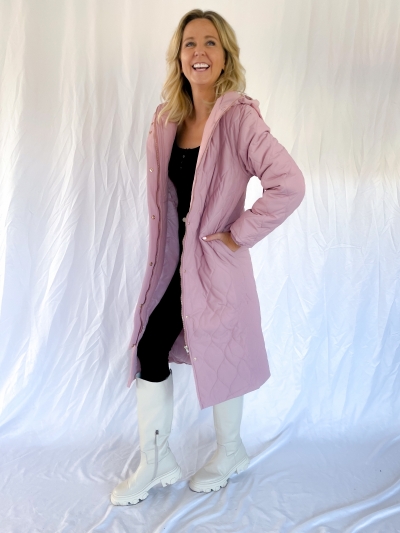 Sage coat soft pink