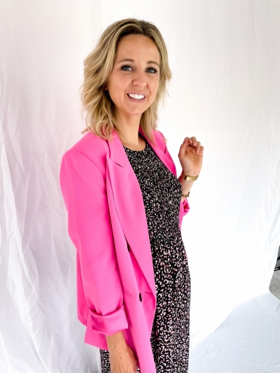 Flash oversized blazer pink