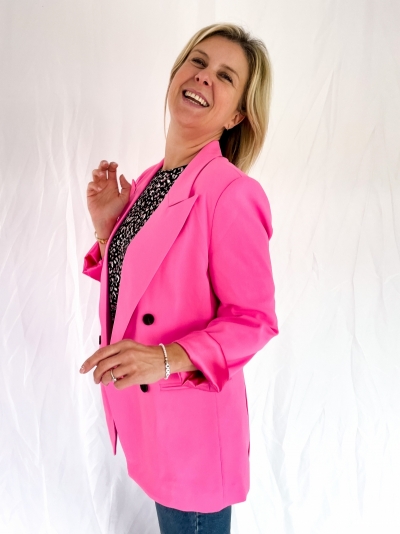 Flash oversized blazer pink