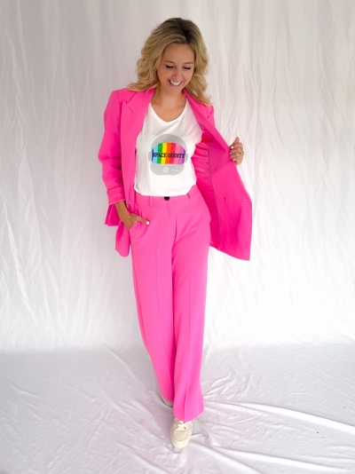 Flash oversized blazer pink