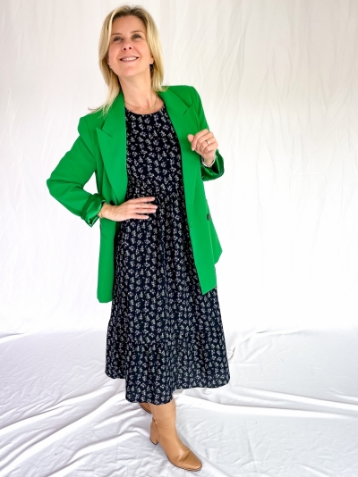 Flash oversized blazer green