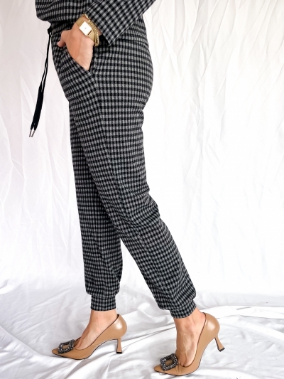 Aia pants darkgrey checks