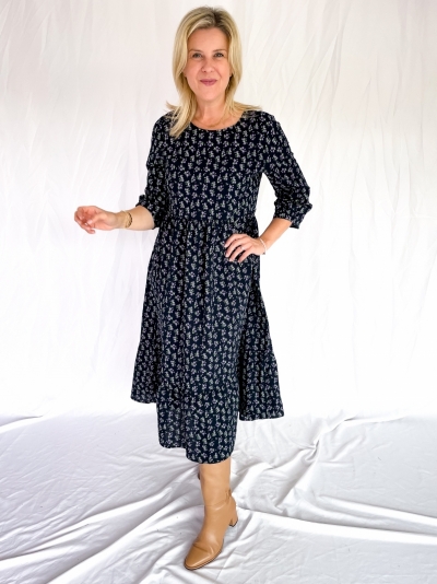 Fabiola dress navy/lilac