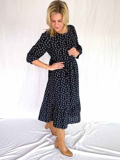Fabiola dress navy/lilac