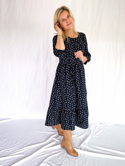 Fabiola dress navy/lilac