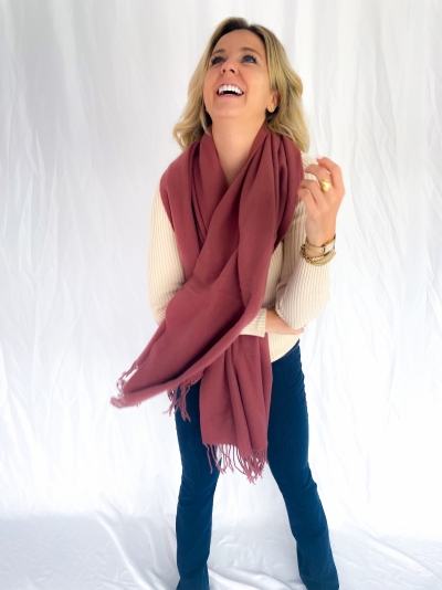 Sid stacy scarf canyon rose