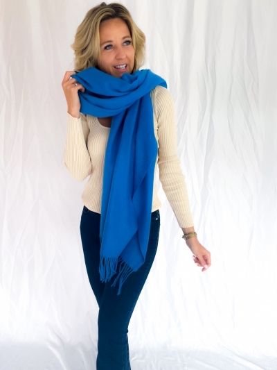 Sid stacy scarf lapis blue