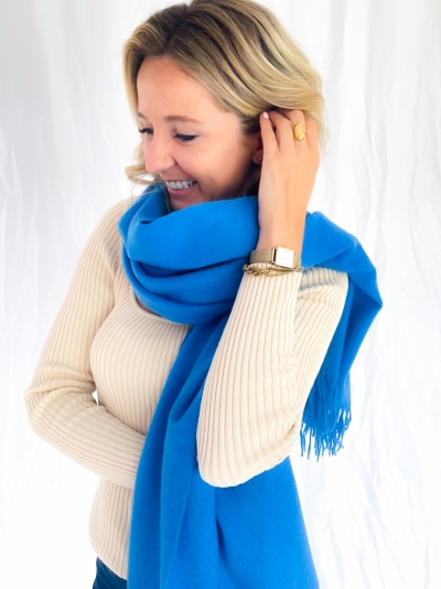 Sid stacy scarf lapis blue