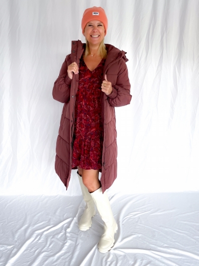 Opera Sandrina coat bordeaux