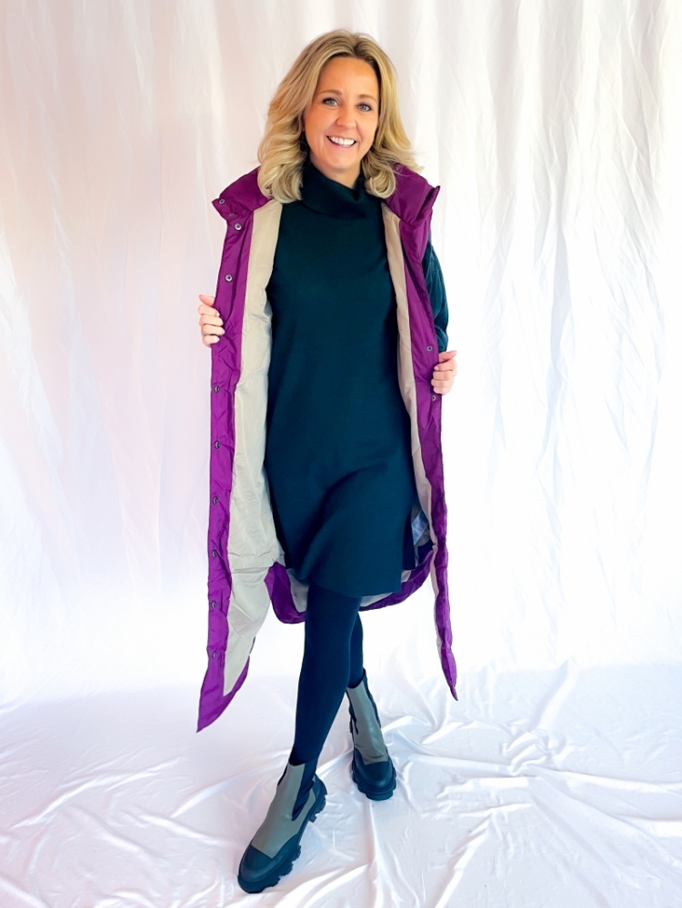 Faula dress scarab melange
