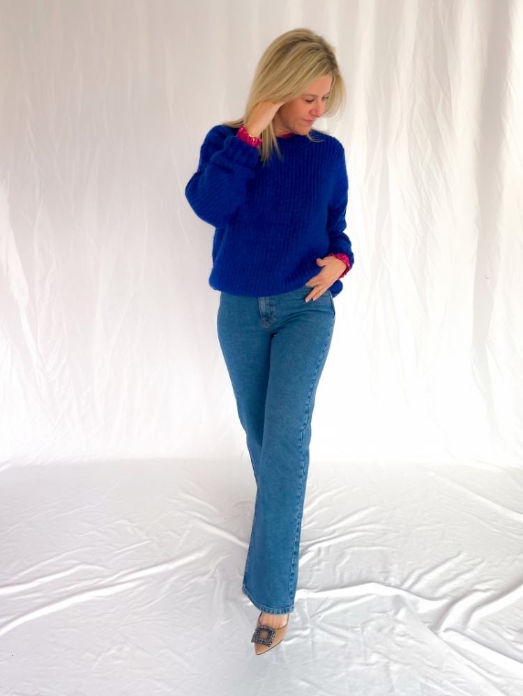 Valentia o-neck electric blue