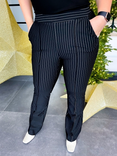 Sikka Pin stripe pants black