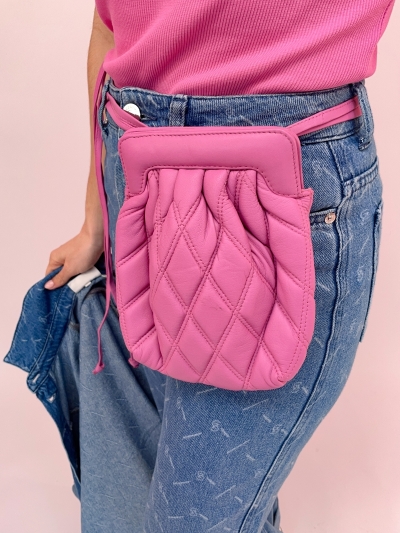 sunney belted bag phlox pink