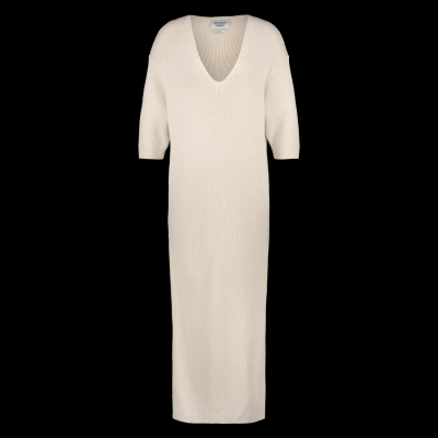 Lucienne knitted dress l-s beige melee