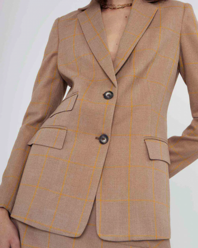 Maxime jacket brown/yellow