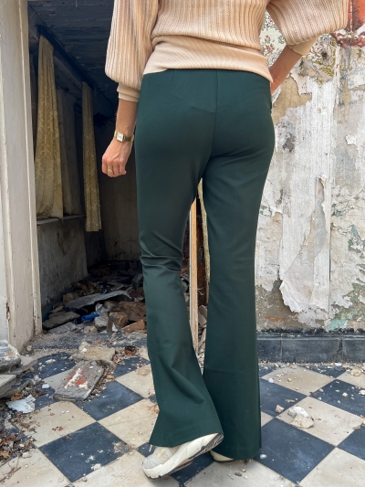 TannyMD slit pants empire green