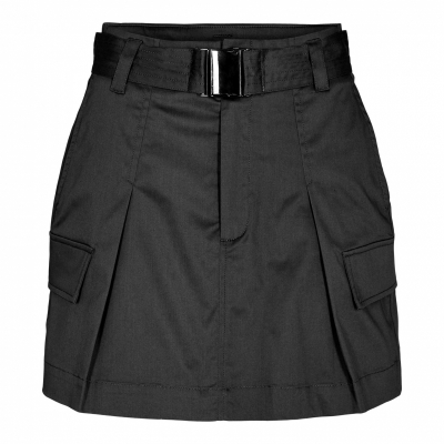 Marshall Crop Pocket Skirt  black