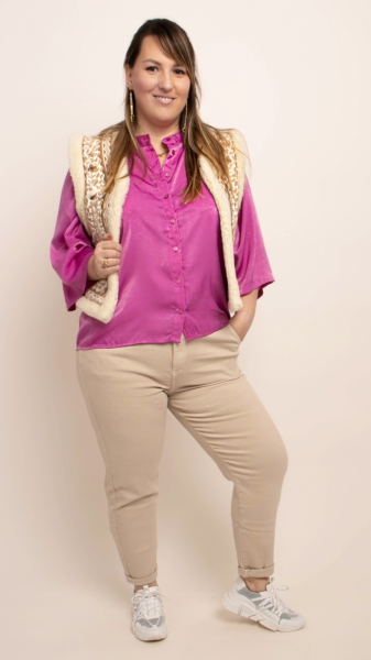 TIANA BLOUSE purple orchid