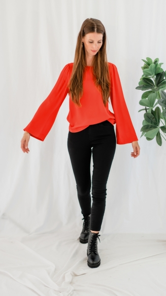 Bret blouse red