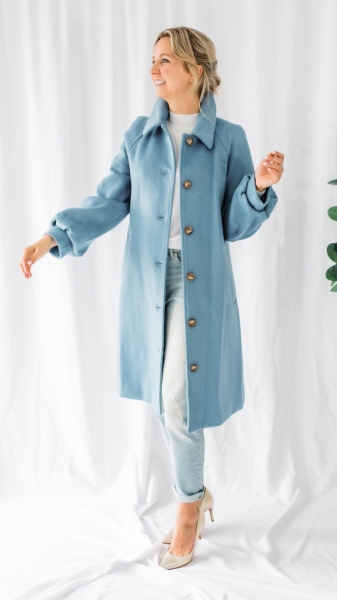 Addison coat blauw