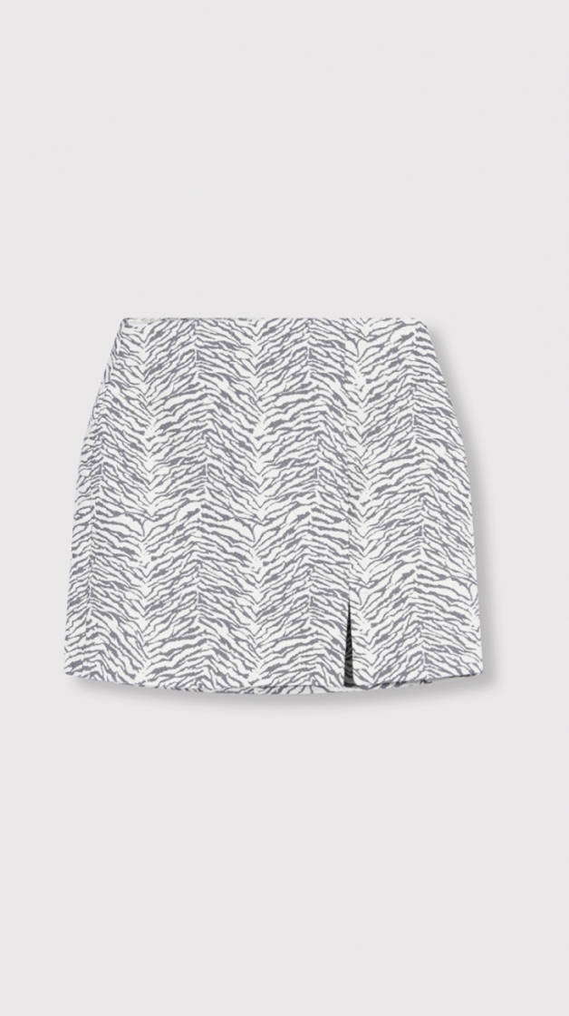 Woven Tiger skirt dark grey
