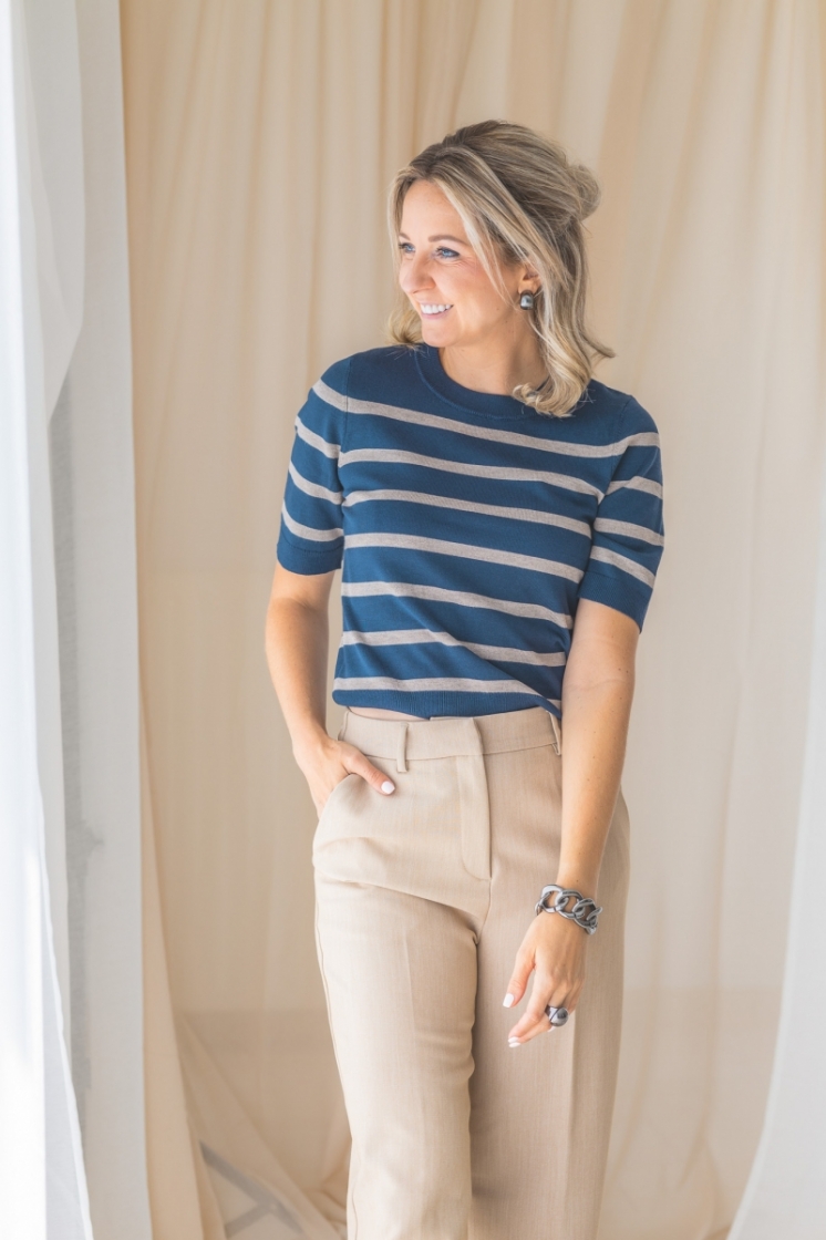 Carla-M, Brava stripe blue island fos